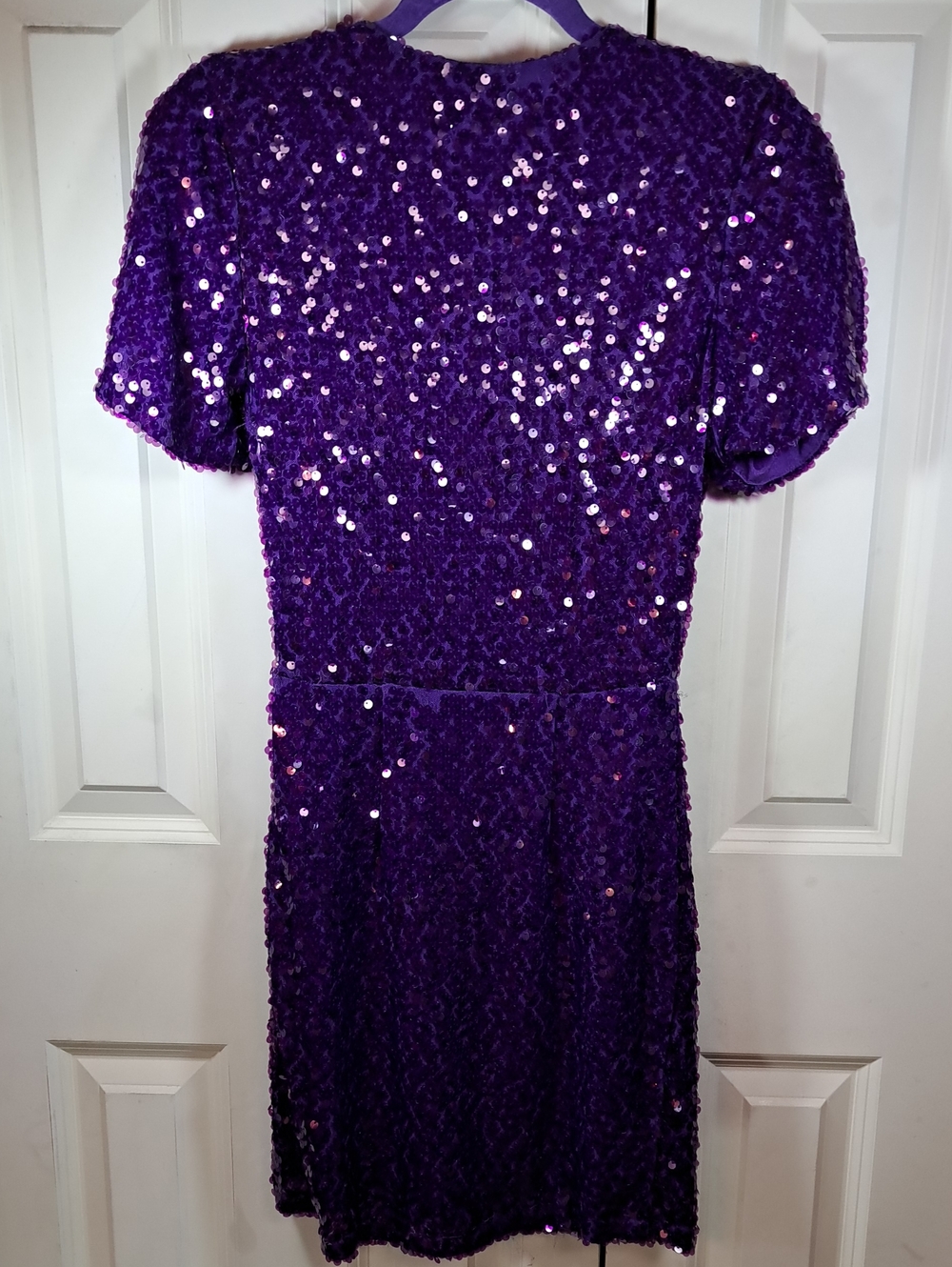 NWT Leyden Sparkling Purple Sequin Gown - Picture 5 of 6